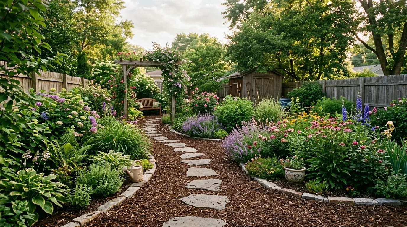 Mulch With Crisp Edging